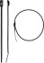 Кабельные стяжки черные КОБРА, с плоским замком, 2.5 х 110 мм, 50 шт, нейлоновые, ЗУБР Профессионал,  ( 30935-25-110 )