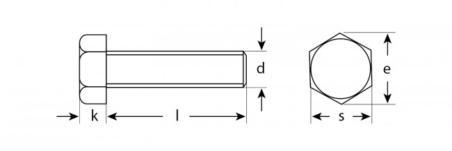 Болт ГОСТ 7798-70, M5 x 25 мм, 5 кг, кл. пр. 5.8, оцинкованный, ЗУБР,  ( 303080-05-025 )