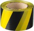 Сигнальная лента, цвет черно-желтый, 75мм х 200м, ЗУБР Мастер,  ( 12242-75-200 )
