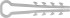 Дюбель-хомут для плоского кабеля ДХ-П, 10 мм, 100 шт, нейлоновый, ЗУБР, ( 30912-10  )