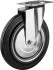 Колесо поворотное d=250 мм, г/п 210 кг, резина/металл, игольчатый подшипник, ЗУБР Профессионал,  ( 30936-250-S )