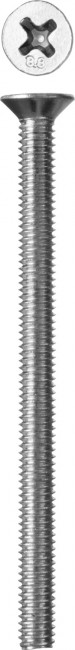 Винт DIN 965, M4 x 55 мм, 5 кг, кл. пр. 4.8, оцинкованный, ЗУБР,  ( 303110-04-055 )