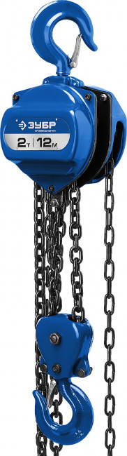 Таль цепная "ТШ-2-12" шестеренная, ЗУБР Профессионал 43083-2, 2т / 12м,  ( 43083-2_z01 ) Таль цепная "ТШ-2-12" шестеренная, ЗУБР Профессионал 43083-2, 2т / 12м,  ( 43083-2_z01 )