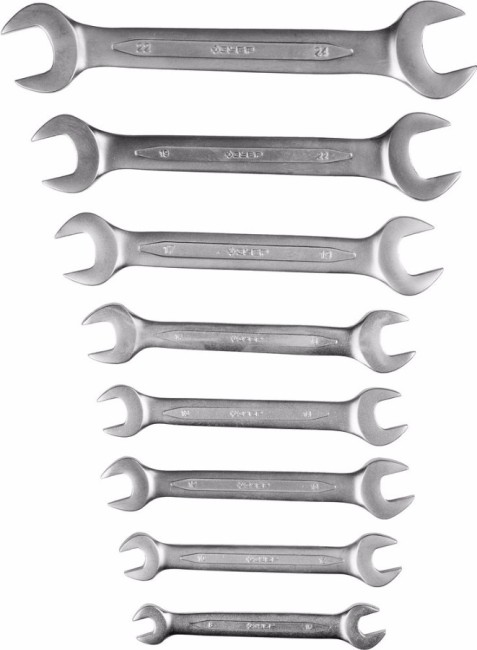 Набор рожковых гаечных ключей 8 шт, 8 - 24 мм, ЗУБР,  ( 27027-H8 )