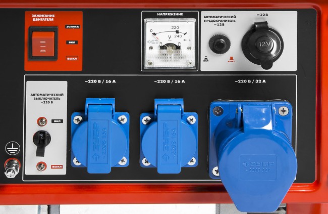 Бензиновый генератор, 6200 Вт, ЗУБР,  ( ЗЭСБ-6200 )