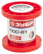 Припой ЗУБР, ПОС 61, проволока, 50г, 0,8мм, ( 55450-050-08 ) Припой ЗУБР, ПОС 61, проволока, 50г, 0,8мм, ( 55450-050-08 )
