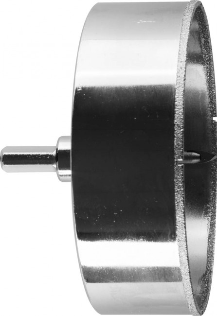 Коронка алмазная по кафелю и стеклу, d=102 мм, зерно Р 60, в сборе с центрирующим сверлом и имбусовым ключом, ЗУБР Профессионал 29850-102,  ( 29850-102 )