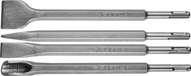 ЗУБР SDS-plus Набор зубил 250 мм, 4 шт, ( 29360-H4 ) ЗУБР SDS-plus Набор зубил 250 мм, 4 шт, ( 29360-H4 )