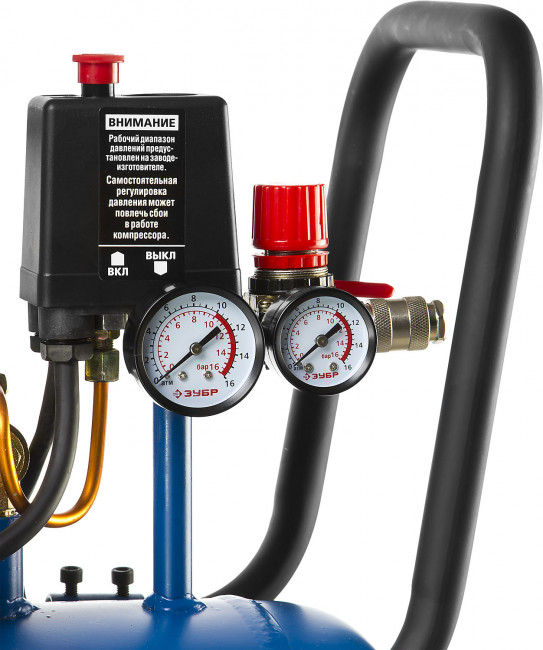 Компрессор воздушный ременной, 360 л/мин, 50 л, 2200 Вт, ЗУБР,  ( ЗКПМ-360-50-Р-2.2 )