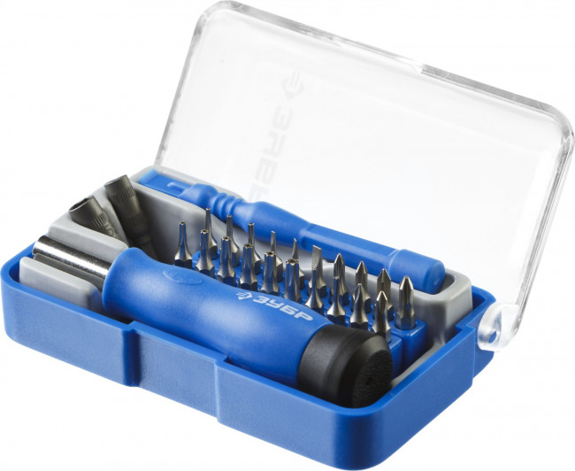 Отвертка с битами для точных работ и мобильных устройств 24 предм., ЗУБР, ( 25648-H24 ) Отвертка с битами для точных работ и мобильных устройств 24 предм., ЗУБР, ( 25648-H24 )