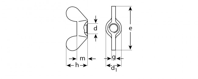 Гайка DIN 315 барашковая, M6, 5 шт, оцинкованная, ЗУБР ( 303736-06 )