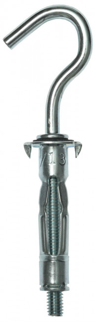 Анкер МОЛЛИ для пустотелых материалов, с полукольцом, М4х32х13мм, 120шт, оцинкованный, ЗУБР,  ( 4-302512-04-032 )