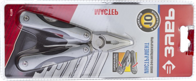 Инструмент многофункциональный ЗУБР "МАСТЕР", "10 в 1", мини,  ( 47750 )