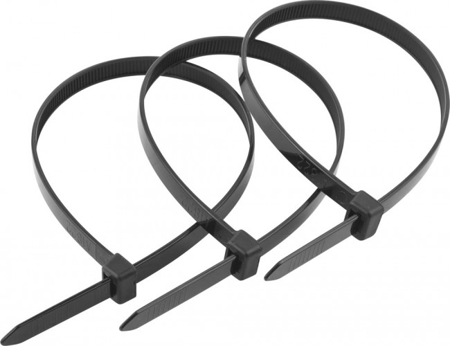 Кабельные стяжки черные КС-Ч1, 9 x 550 мм, 50 шт, нейлоновые, ЗУБР Профессионал,  ( 309030-90-550 )