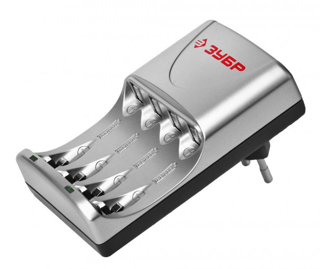 Зарядное устройство ЗУБР для никель-металлгидридных аккумуляторов, в блистере, время зарядки 1 час, 4хААА/АА ,  ( 59253-4 ) Зарядное устройство ЗУБР для никель-металлгидридных аккумуляторов, в блистере, время зарядки 1 час, 4хААА/АА ,  ( 59253-4 )