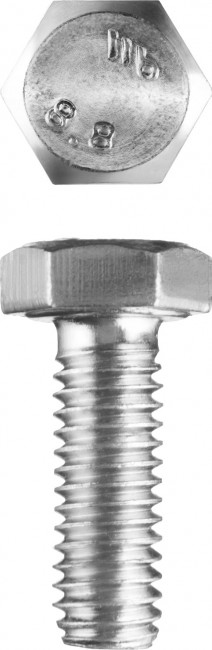 Болт ГОСТ 7798-70, M5 x 14 мм, 5 кг, кл. пр. 5.8, оцинкованный, ЗУБР,  ( 303080-05-014 )