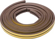 Уплотнитель ЗУБР резиновый самоклеящийся профиль "D", коричневый, 6м,  ( 40930-006 )