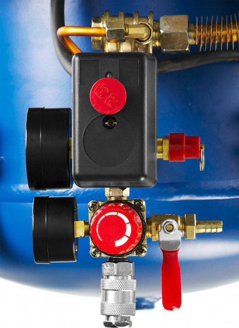 Компрессор воздушный ременной, 440 л/мин, 50 л, 2200 Вт, ЗУБР,  ( ЗКПМ-440-50-Р-2.2 )