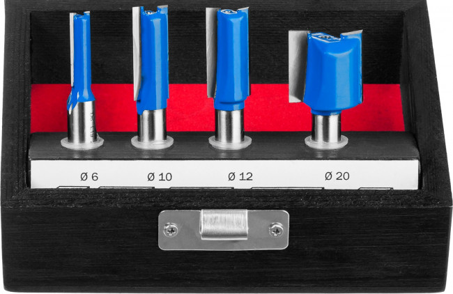 Набор профильных фрез по дереву ЗУБР "ПРОФЕССИОНАЛ", 4 шт, ( 28795-H4-1 )