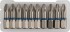 Биты ЗУБР "ЭКСПЕРТ" торсионные кованые, обточенные, хромомолибденовая сталь, тип хвостовика C 1/4", PH2, 25мм, 10шт ,  ( 26011-2-25-10 )
