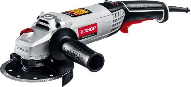 Углошлифовальная машина (болгарка), ЗУБР УШМ-125-1200 ЭМ3, регулировка оборотов, 125 мм, 3000 - 1100 об/мин, 1200 Вт ( УШМ-125-1200 ЭМ3 )