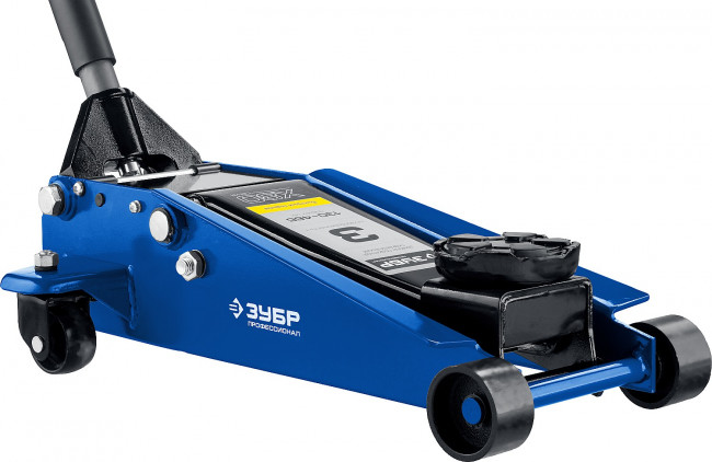 Домкрат гидравлический подкатной X80, 3т, 130-465мм, ЗУБР Профессионал 43050-3,  ( 43050-3_z01 )