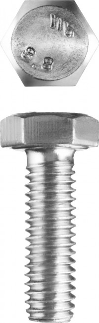 Болт ГОСТ 7798-70, M5 x 16 мм, 5 кг, кл. пр. 5.8, оцинкованный, ЗУБР,  ( 303080-05-016 )