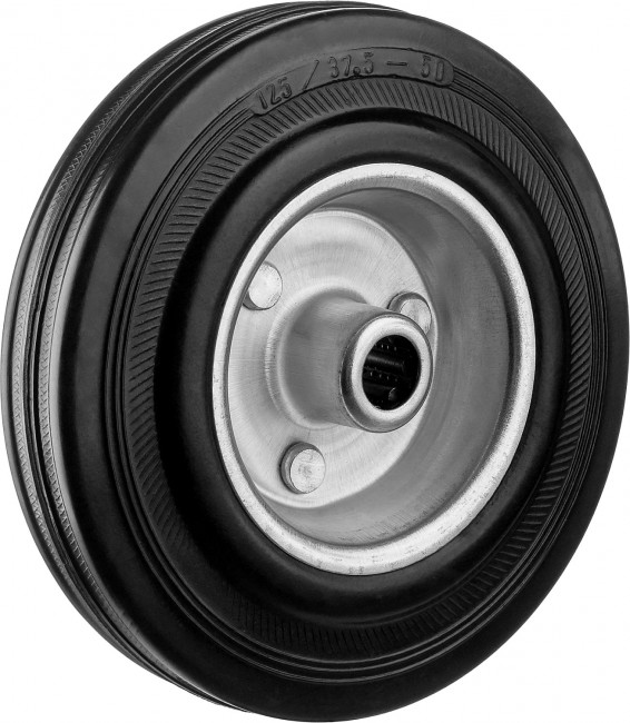 Колесо d=125 мм, г/п 100 кг, резина/металл, игольчатый подшипник, ЗУБР Профессионал, ( 30936-125 ) Колесо d=125 мм, г/п 100 кг, резина/металл, игольчатый подшипник, ЗУБР Профессионал, ( 30936-125 )