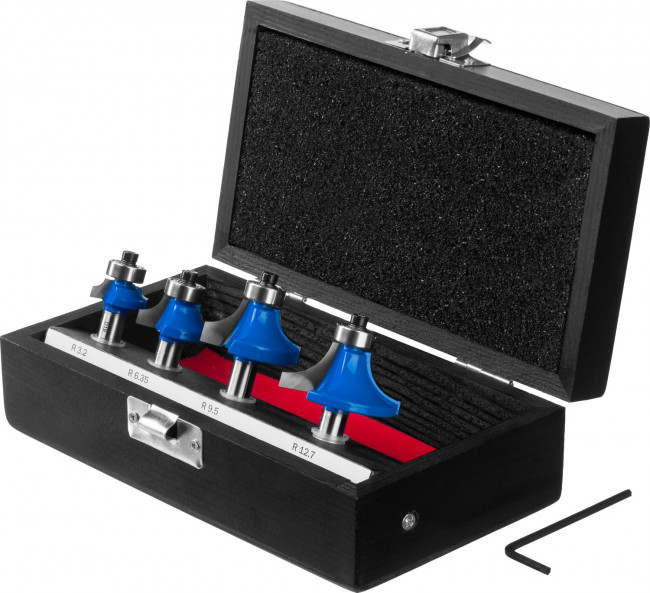 Набор профильных фрез по дереву ЗУБР "ПРОФЕССИОНАЛ", 4 шт, ( 28795-H4-2 ) Набор профильных фрез по дереву ЗУБР "ПРОФЕССИОНАЛ", 4 шт, ( 28795-H4-2 )