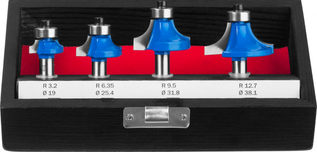 Набор профильных фрез по дереву ЗУБР "ПРОФЕССИОНАЛ", 4 шт, ( 28795-H4-2 ) Набор профильных фрез по дереву ЗУБР "ПРОФЕССИОНАЛ", 4 шт, ( 28795-H4-2 )