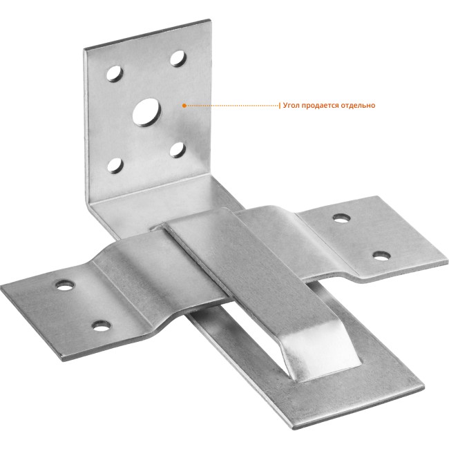 Скользящая опора для стропил СОС-2.0, пластина 40x120(60) x 2мм, ЗУБР, ( 310166-060 )