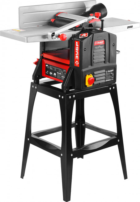 Станок фуговально-рейсмусовый, ЗУБР СРФ-254-1600С, ширина строгания 254мм, толщина заготовки до 120мм, 2 ножа, 9000 об/мин, станина, 1600Вт, 6м/мин,  ( СРФ-254-1600С )