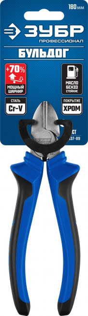 Бокорезы "БУЛЬДОГ", эксцентриковое расположение шарнира, особостойкое спец.покрытие Н12Х1(никель/хром), двухкомп рукоятки, 180мм, ЗУБР Профессионал , 2201-5-18_z02 Бокорезы "БУЛЬДОГ", эксцентриковое расположение шарнира, особостойкое спец.покрытие Н12Х1(никель/хром), двухкомп рукоятки, 180мм, ЗУБР Профессионал , 2201-5-18_z02