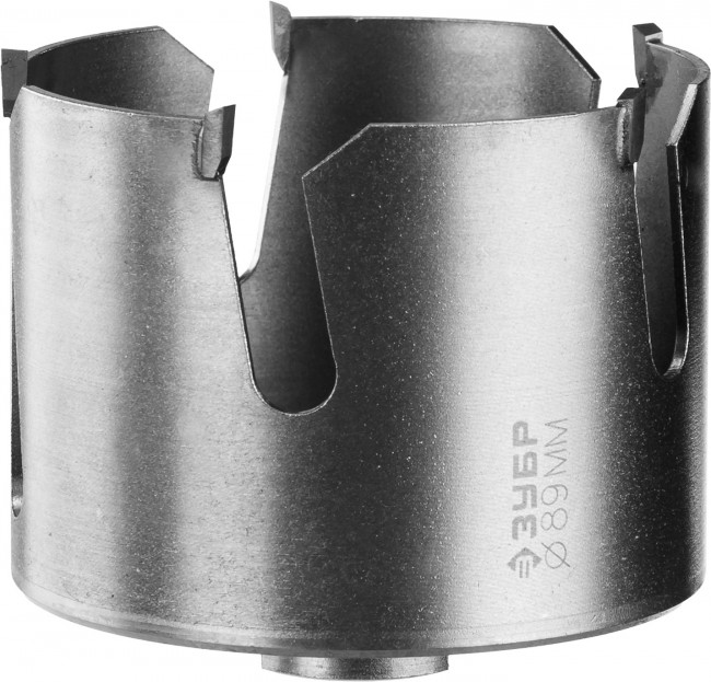 Коронка ЗУБР "ПРОФИ" "ПРОУНИВЕРСАЛ", твердосплав резцы, бетон, кирпич, керам, цв мет, гипсокарт, пласт, дерево, d=89мм ,  ( 29514-89 )