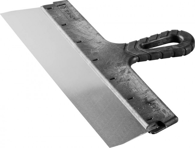 Шпатель ЗУБР "МАСТЕР" ФАСАДНЫЙ нержавеющее полотно, 350мм,  ( 10077-35 ) Шпатель ЗУБР "МАСТЕР" ФАСАДНЫЙ нержавеющее полотно, 350мм,  ( 10077-35 )