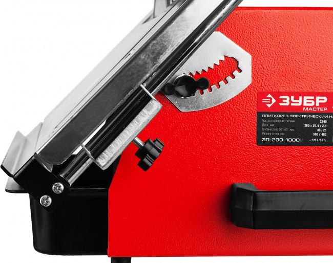 Электроплиткорез ЗУБР "МАСТЕР", диск 200 мм, глубина реза 90°-40мм/45°-25мм, стол 500х400мм, 2950об/мин, 1000Вт, ( ЭП-200-1000Н ) Электроплиткорез ЗУБР "МАСТЕР", диск 200 мм, глубина реза 90°-40мм/45°-25мм, стол 500х400мм, 2950об/мин, 1000Вт, ( ЭП-200-1000Н )