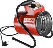 Пушка тепловая КОМПАКТ, ЗУБР ЗТП-М1-2000, круглая, электрическая, гладкий нерж ТЭН, двойные стенки (термос), термостат, 2/1 кВт, 220 В,  ( ЗТП-М1-2000 )