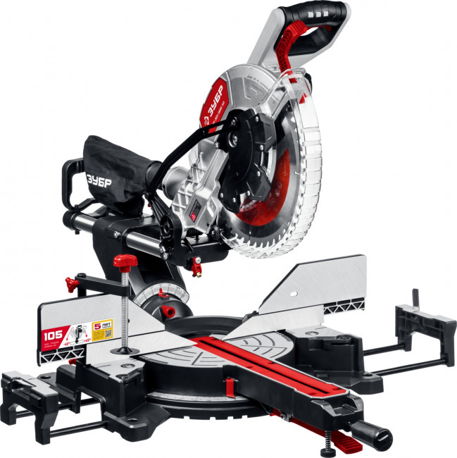 ЗУБР  ЗПТ-305-1800 ПЛ пила торцовочная с протяжкой, d 305 х 30 мм, 1800 Вт ( ЗПТ-305-1800 ПЛ )