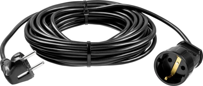 Удлинитель-шнур ПВС 307-Ш, 20 м, 2500 Вт, 1 гнездо, ПВС 3х0,75 мм2, ЗУБР ( 55022-20 )