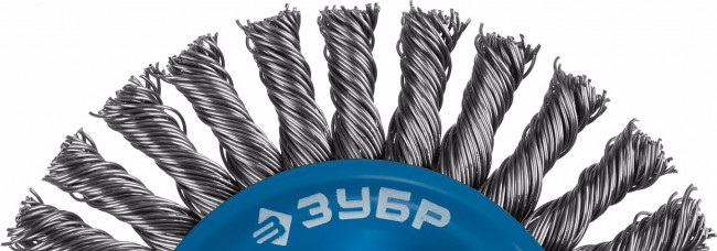 ЗУБР "ПРОФЕССИОНАЛ". Щетка дисковая для УШМ, плетеные пучки стальной проволоки 0,5мм, 100ммхМ14, ( 35192-100_z02 ) ЗУБР "ПРОФЕССИОНАЛ". Щетка дисковая для УШМ, плетеные пучки стальной проволоки 0,5мм, 100ммхМ14, ( 35192-100_z02 )