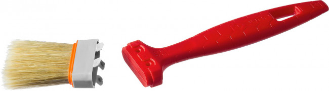 Кисть плоская ЗУБР"УНИВЕРСАЛ-СТАНДАРТ", натуральная щетина, пластмассовая ручка, 1,5"/38мм,  ( 01015-038 )