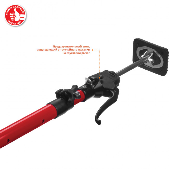 Распор ЗУБР "МАСТЕР" для дверных коробок и гипсокартона, телескопический, стальная труба, защита от самопроизвольного складывания, 60-115см, ( 32233 )