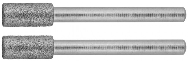 Мини-шарошки ЗУБР алмазные, d 4,8x10,0х3,2мм; L 38мм, 2шт,  ( 35920 )