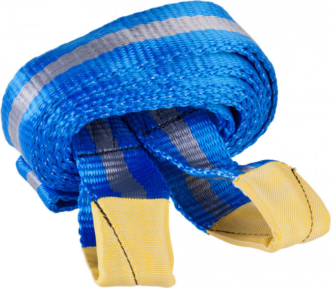 Трос буксировочный ЗУБР "ЭКСПЕРТ", 2 петли, сумка, 5м, 10т,  ( 61216-10 )