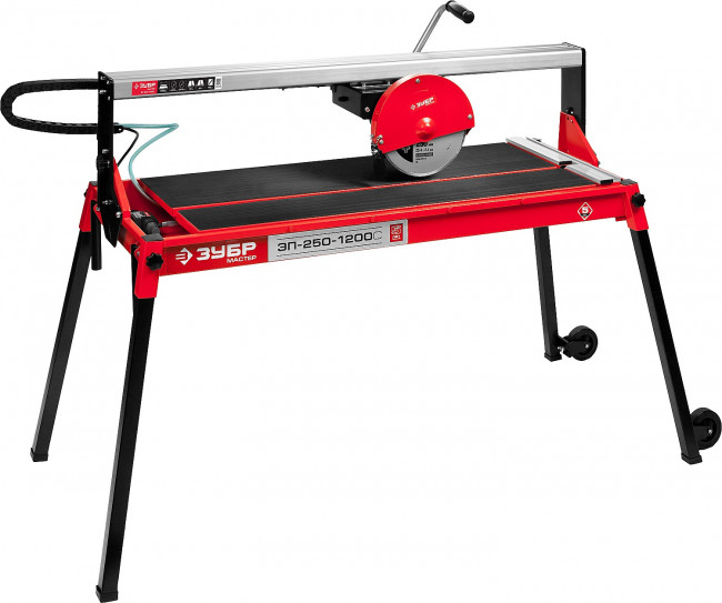 Электроплиткорез ЗУБР "МАСТЕР", длина реза 1020 мм, диск 250 мм, глубина реза 90°-52мм/45°-46мм, стол 1060x468 мм, 1200Вт, ( ЭП-250-1200С ) Электроплиткорез ЗУБР "МАСТЕР", длина реза 1020 мм, диск 250 мм, глубина реза 90°-52мм/45°-46мм, стол 1060x468 мм, 1200Вт, ( ЭП-250-1200С )