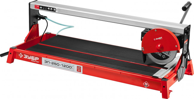 Электроплиткорез ЗУБР "МАСТЕР", длина реза 1020 мм, диск 250 мм, глубина реза 90°-52мм/45°-46мм, стол 1060x468 мм, 1200Вт, ( ЭП-250-1200С ) Электроплиткорез ЗУБР "МАСТЕР", длина реза 1020 мм, диск 250 мм, глубина реза 90°-52мм/45°-46мм, стол 1060x468 мм, 1200Вт, ( ЭП-250-1200С )