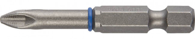 Биты ЗУБР "ЭКСПЕРТ" торсионные кованые, обточенные, хромомолибденовая сталь, тип хвостовика E 1/4", PH2, 50мм, 2шт  ,  ( 26011-2-50-2 )