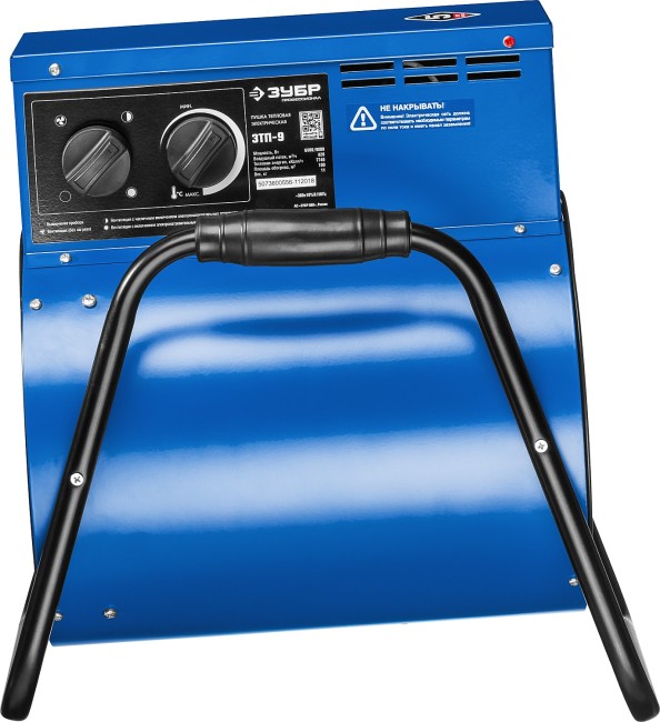 Пушка тепловая электрическая, 9 кВт, 380 В, ЗУБР Профессионал,  ( ЗТП-9 )