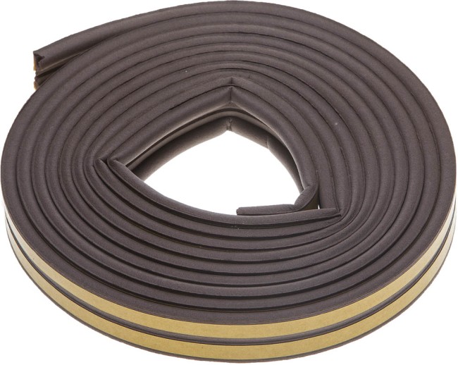 Уплотнитель ЗУБР резиновый самоклеящийся профиль "P", коричневый, 6м,  ( 40932-006 )