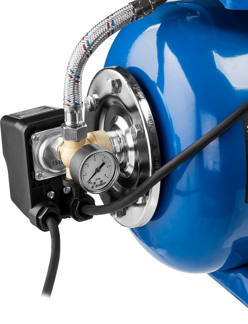 Станция насосная Т5 автоматическая, ЗУБР Профессионал НАС-Т5-900-С, 900Вт, 60л/мин, напор 42 м, бак 24л, корпус нерж. сталь, фильтр, обратный клапан,  ( НАС-Т5-900-С )